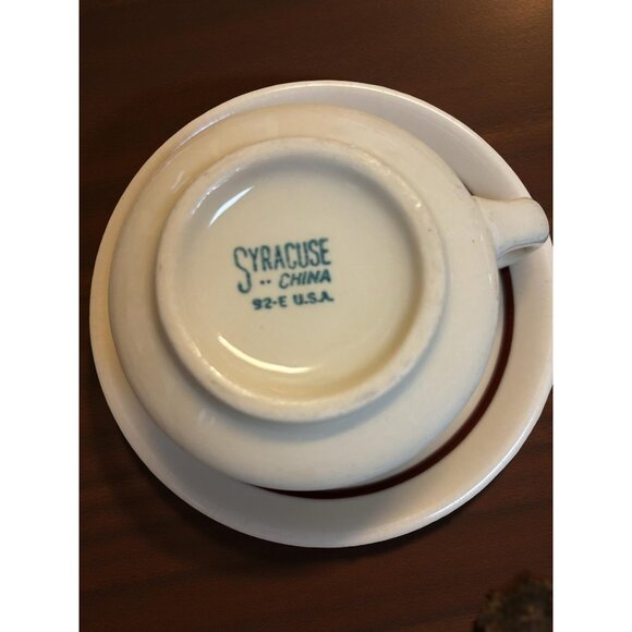 Vintage Restaurant Ware Tan Cups & Saucers Coffee Syracuse China & Buffalo China - Picture 4 of 7